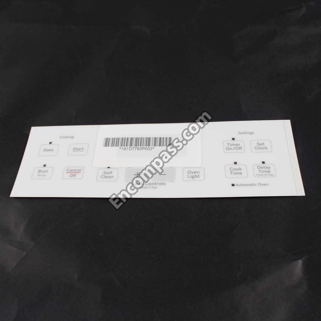 WB27T11512 Faceplate Graphics (Ww)