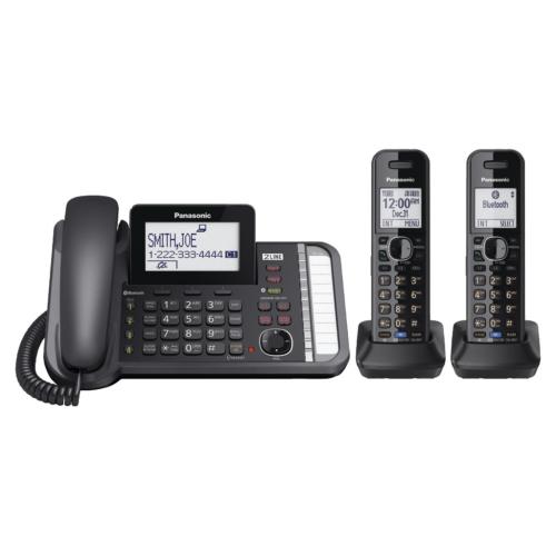 KX-TG9582B L2c, 2Hs, 2 Line Corded/cordless, Link2cell, Tad, Lk, Large Lcd, Outlook Sync picture 1