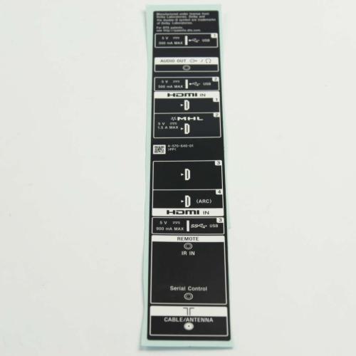 4-570-640-01 Label, Side Terminal(w)(crn picture 1