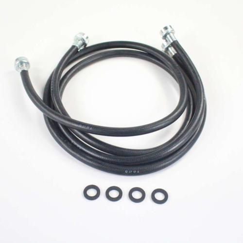 BK901 2-5 Ft Black Rubber Washing Machine Fill Hoses picture 1