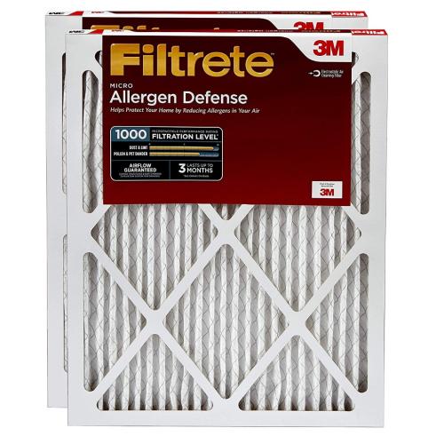AD01-2PK-6E Allergen Defense Filter 16 In X 25 In X 1 In 2/Pk picture 1