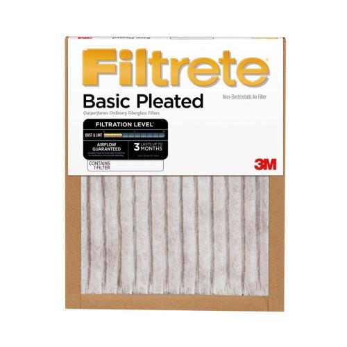 FBA07DC-6 Basic Pleated Air Filter 10 In X 20 In X 1 In picture 1