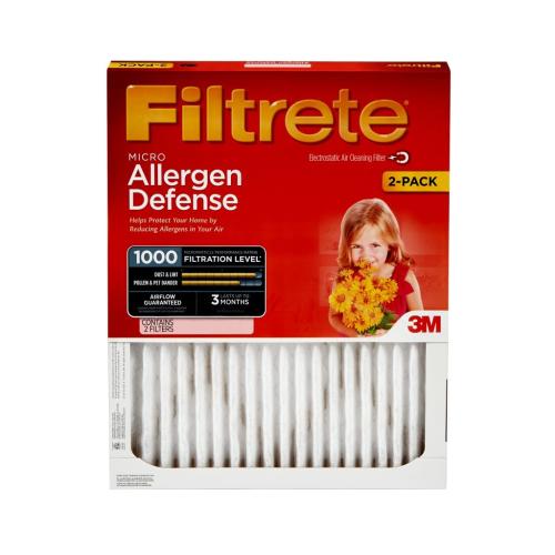 9820-2PK-HDW Micro Allergen Reduction Filter 12 In X 24 In X 1 In 2/Pk picture 1