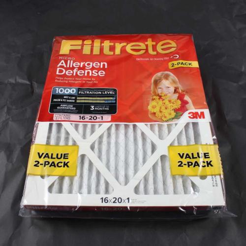 9800-2PK-HDW Micro Allergen Reduction Filter 16 In X 20 In X 1 In 2/Pack picture 1