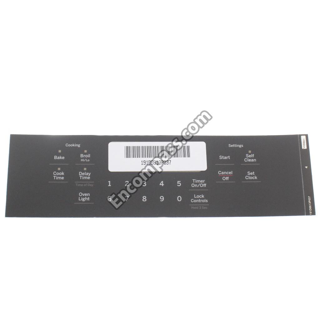WB07X26752 Faceplate Graphics (Gy)