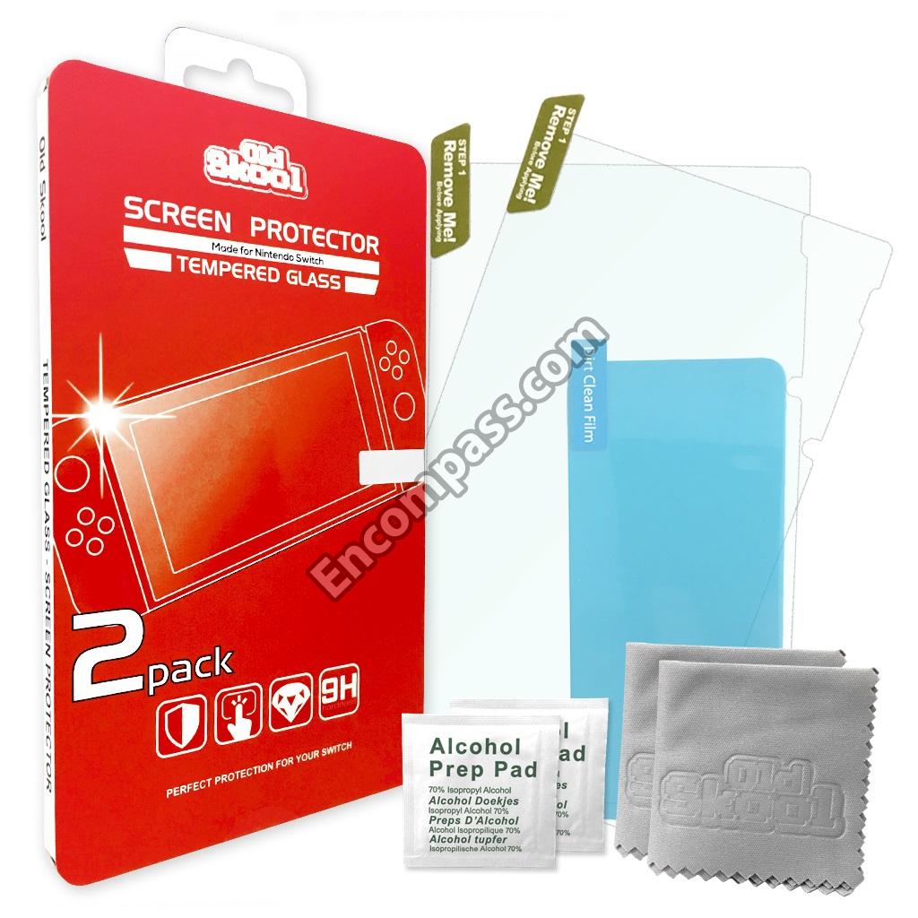 OS-6886 Nintendo Tempered Glass Screen Protect (2Pk)