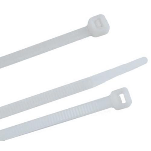 CT6-40C9 6 Inch White Cable Ties Qty: 100