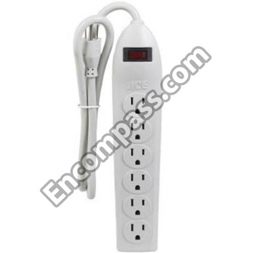 33543 6 Outlet Power Strip 3Ft Cord