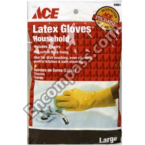 63051 Latex Cleaning Gloves:large