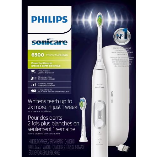 HX6462/05 Protectiveclean 6500, Toothbrush, White picture 1