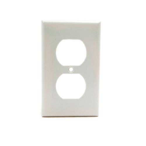 625-2132W Duplex Receptacle Cover Whi