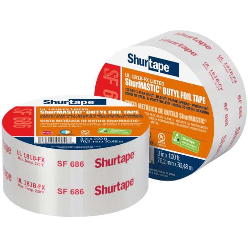 SF686-3SPT Shurtape 3-Inch Mastic Tape Ul