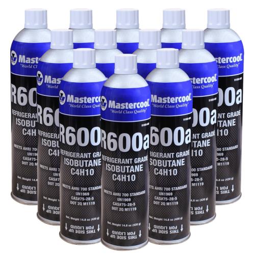 91050-600-12 R600a Refrigerant Cylinder 14.8 Oz. - Pack Of 12 Units picture 2