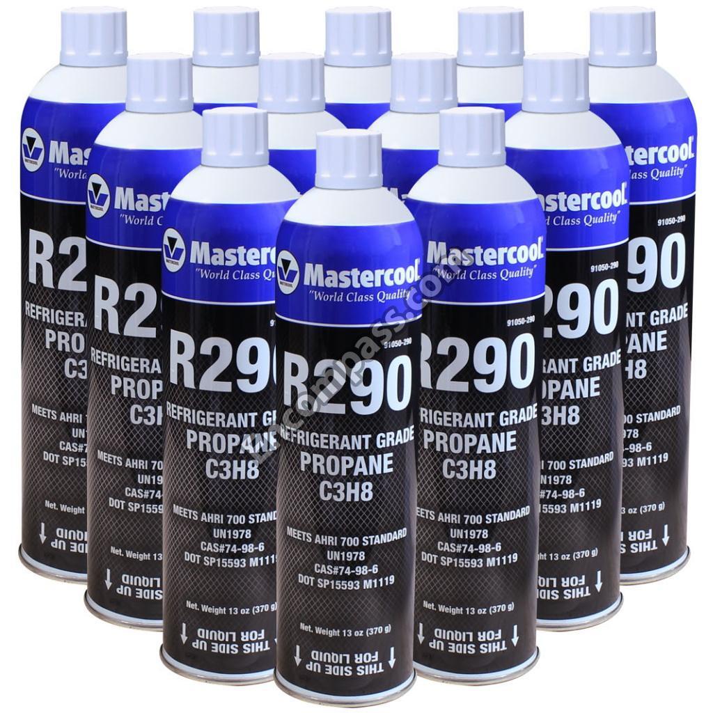 91050-290-12 R290 Refrigerant Cylinder 13.1 Oz. - Pack Of 12 Units