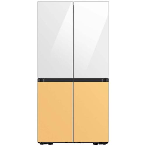 RA-F18DBBC0/AA Bespoke 4-Door Flex Refrigerator Panel In Sunrise Yellow Glass - Bottom Panel picture 2