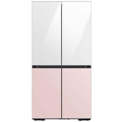 RA-F18DBBP0/AA Bespoke 4-Door Flex Refrigerator Panel In Pink Glass - Bottom Panel picture 2