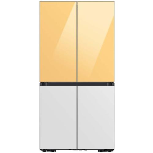 RA-F18DUUC0/AA Bespoke 4-Door Flex Refrigerator Panel In Sunrise Yellow Glass - Top Panel picture 2
