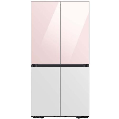 RA-F18DUUP0/AA Bespoke 4-Door Flex Refrigerator Panel In Pink Glass - Top Panel picture 2