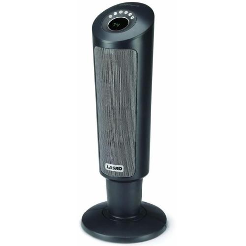 5129 27-Inch Tall Digital Ceramic Pedestal Heater With Remote Control