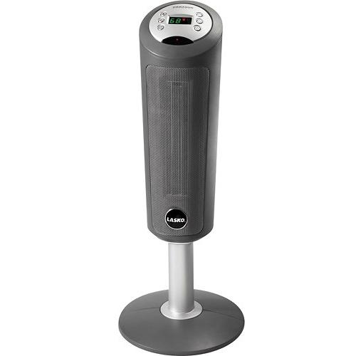 5365 30-Inch Digital Space-saving Ceramic Pedestal Heater With Remote Control
