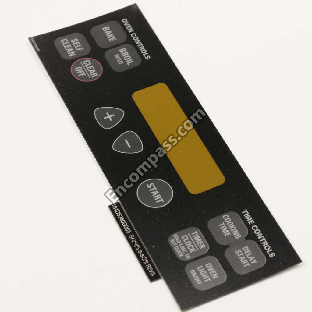 WB27T10587 Faceplate Graphics Asm
