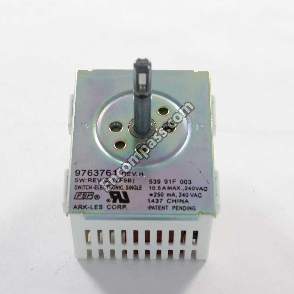 WP9763761 Electric Range Surface Burner Control Switch