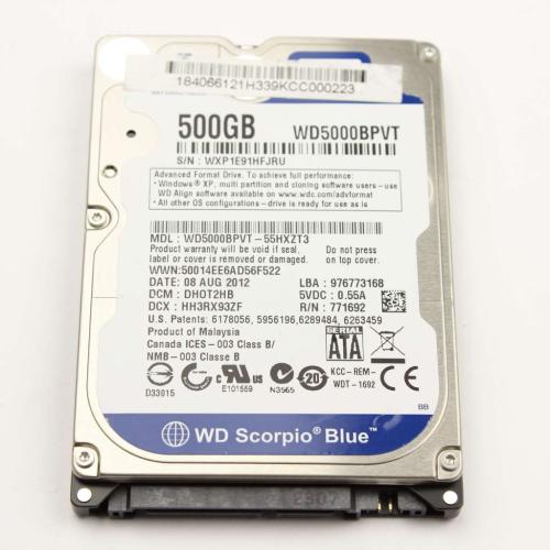 A-1886-632-A Hdd 500Gb Wd Wd5000bpvt-55hxzt3 5400Rpm picture 1