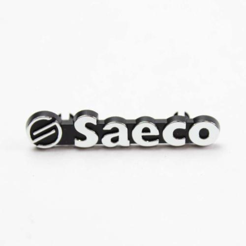 996530002084 (11004142) Silver Plate Logo Saeco New P0049/p0053 Up To S/n Tw901248583301 picture 1