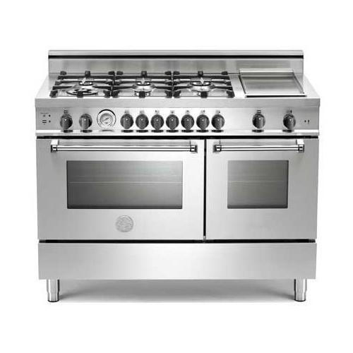 A486GGGVXS 48-Inch Deluxe Pro-style Gas Range With 6 Sealed Burners