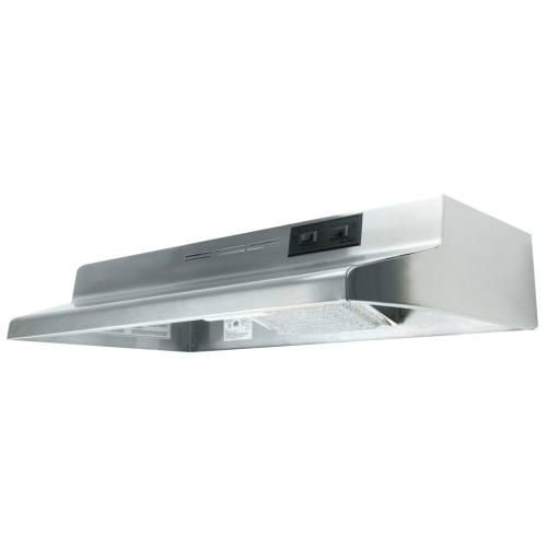 AD1308 30-Inch Under Cabinet Ductless Range Hood With Light In Stainless Steel
