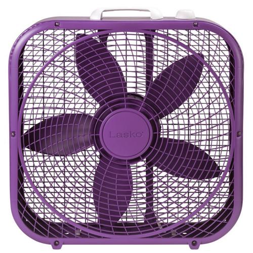 B20309 20-Inch Cool Colors Box Fan - Purple