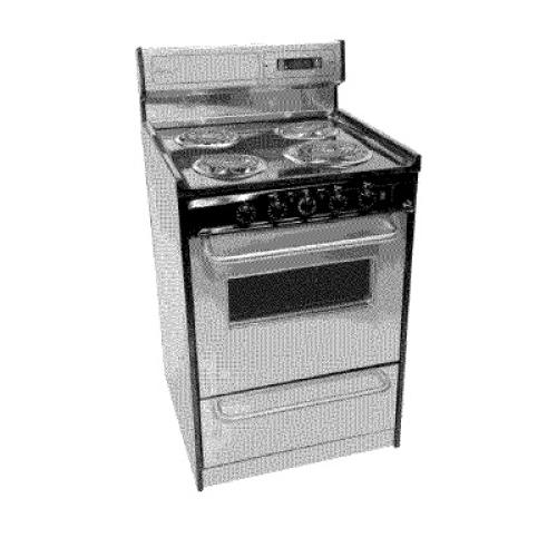 CHER243AAWW 24" Electric Range - White For