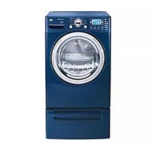 DLEX8377WM Steamdryer Electric Dryer With Blue Lcd Display (White)