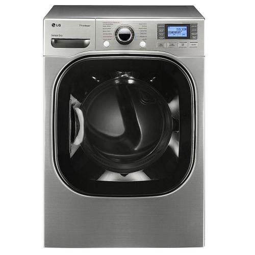 DLGX3876V 7.4 Cu.ft. Ultra-large Capacity Steamdryer With Neverust Stainless Steel Drum And Lcd Display (Gas)