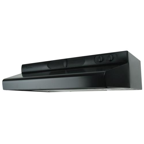 ECQ366 36-Inch Under Cabinet Ducted Range Hood With Light In Black