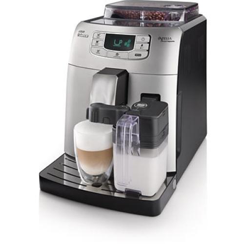 HD8753/04 Saeco Intelia Automatic Espresso Machine Integrated Milk Carafe Black