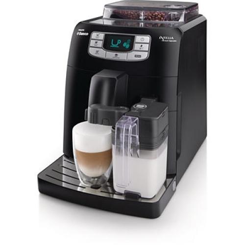 HD8753/11 Saeco Intelia Automatic Espresso Machine Integrated Milk Carafe Black