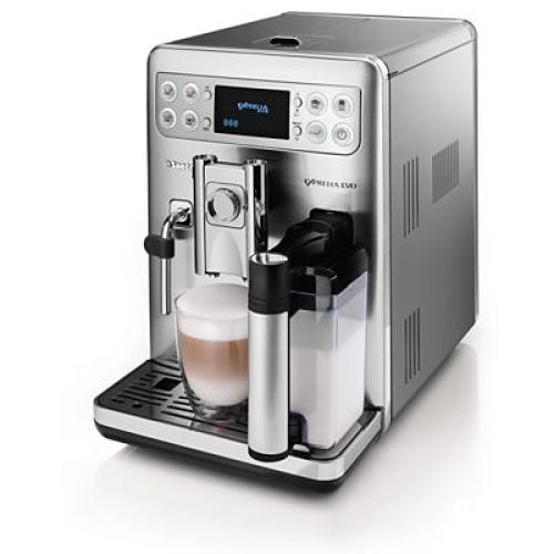 HD8857/01 Saeco Exprelia Evo Automatic Espresso Machine Integrated Milk Carafe Stainless Steel