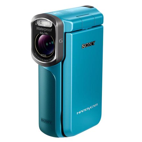 HDRGW77V/L Compact Waterproof 60P Hd Camcorder W/ 20.4Mp Still Capture; Blue