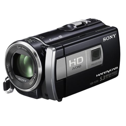 HDRPJ200/B High Definition Projector Handycam Camcorder; Black