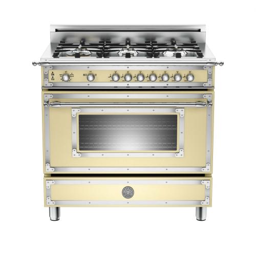HER366GASCR 36-Inch Traditional-style Gas Range , 6 Sealed Brass Burners