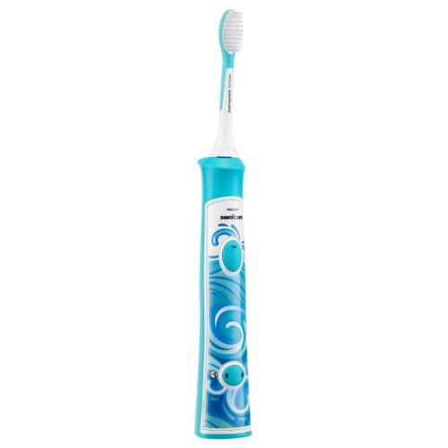 HX6311/07 Sonicare For Kids Rechargeable Sonic Toothbrush 2 Modes 2 Brush Heads