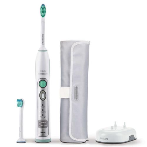 HX6902 Sonicare Flexcare Rechargeable Sonic Toothbrush Hx6902\02 3 Modes 2 Brush Heads 1 Soft Travel Case