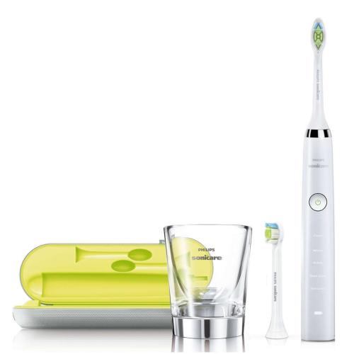 HX9332/04 Diamondclean Rechargeable Sonic Toothbrush 5 Modes Glass Charger 2 Brush Heads