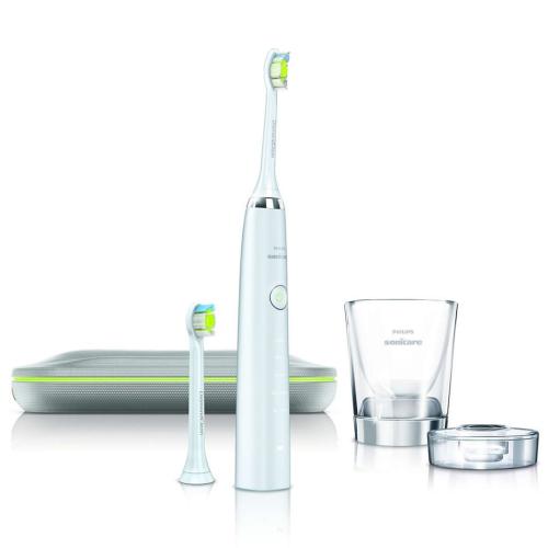 HX9340 Sonicare Diamondclean Rechargeable Sonic Toothbrush 5 Modes Glass Charger 2 Brush Heads