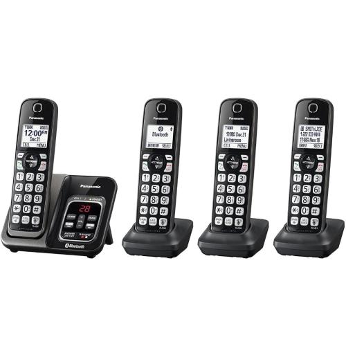 KXTG744SK1 Dect 6.0 Link2cell Bluetooth Cordless Phone