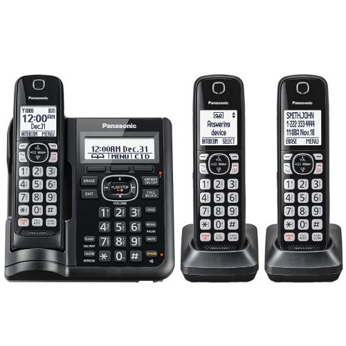KXTGF543B Cordless Phone With 3 Handsets