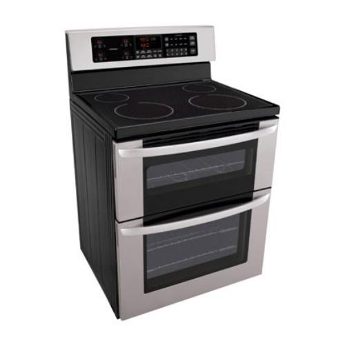 LDE3011ST 6.7 Cu. Ft. Capacity Electric Double Oven Range With A Tall Upper Oven And Intuitouch Controls