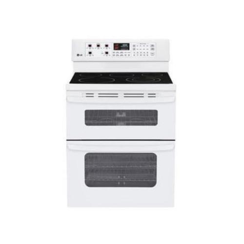LDE3015SW 6.7 Cu. Ft. Capacity Electric Double Oven Range With A 6 High Upper Oven