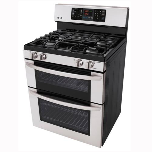 LDG3036ST 6.1 Cu. Ft. Capacity Gas Double Oven Range With Easyclean And Intuitouch Controls